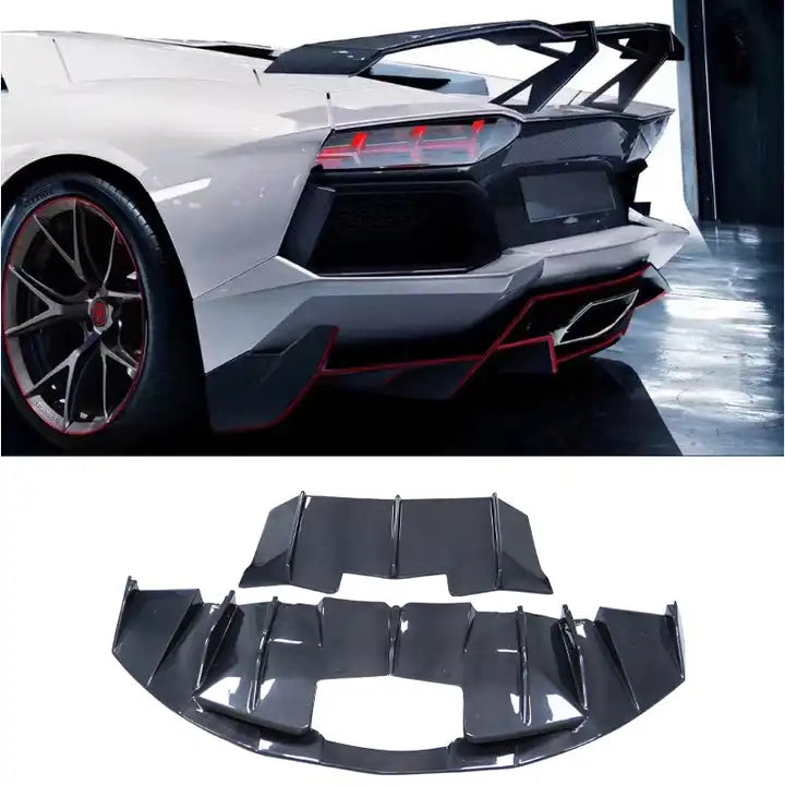 Aventador Carbon Fiber Rear Diffuser