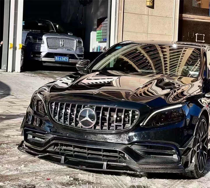 W205 C63 AMG Front Splitter