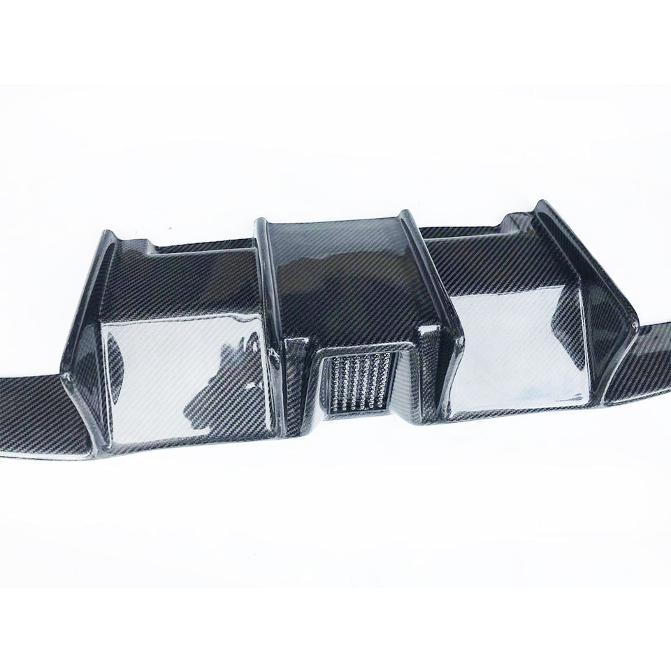 F87 M2 Carbon Fiber LED Rear Diffuser